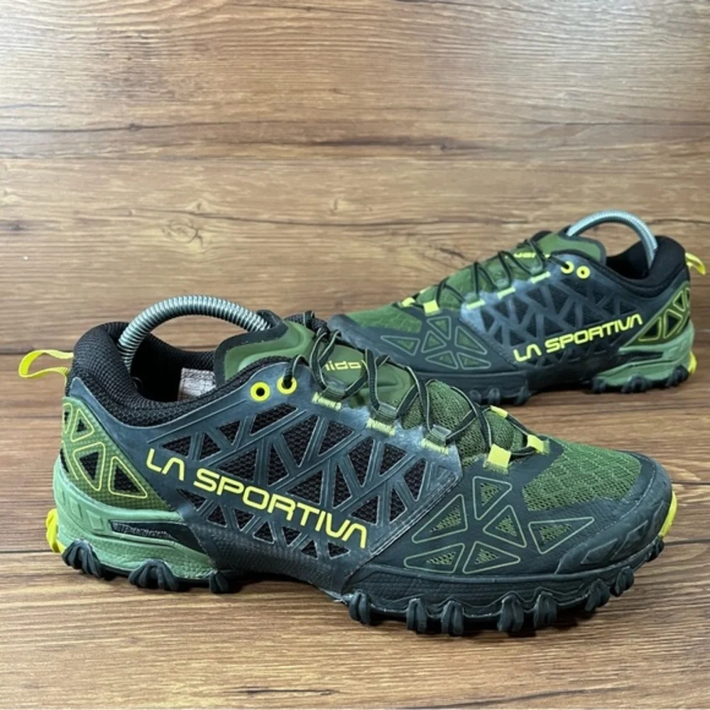 La Sportiva Bushido ii Trail Running Shoes Men’s Size 9 Black Green Hiking